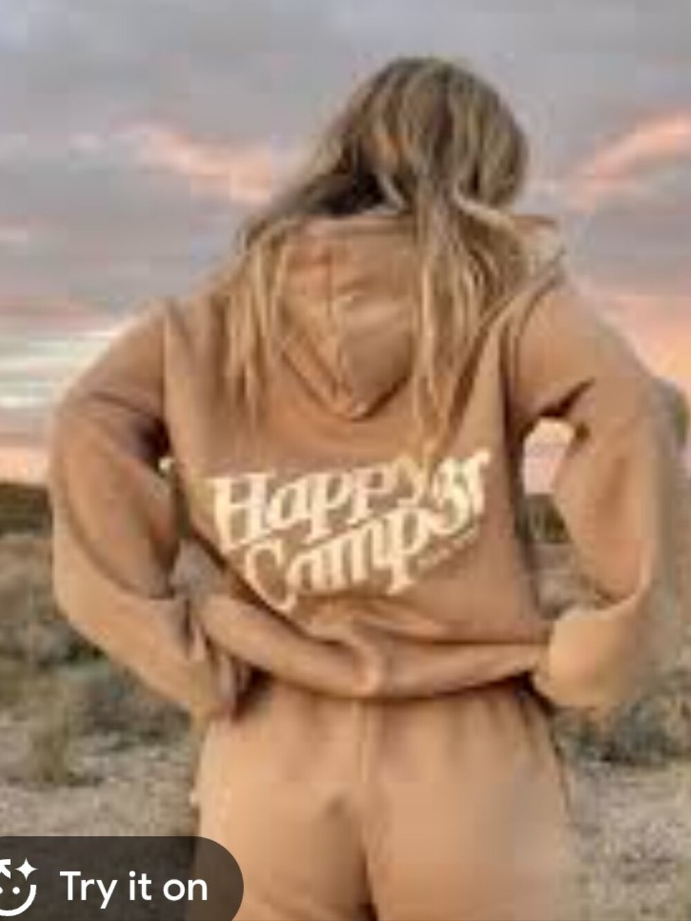 HAPPY CAMP3R Core Logo Cotton Blend Hooded Sweatshirt - Size Medium